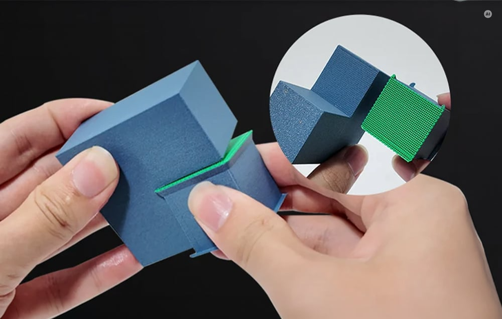 Elementy drukowane 3D wykonane z różnych materiałów przy użyciu QIDI Box